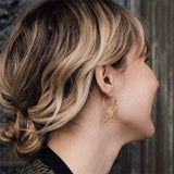 Hollow Double Wings Earrings - Personality Jewelry