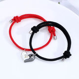 Heart Magnetic Couple Bracelets Rope Jewelry Gift
