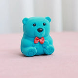 Velvet Bowknot Bear Ring Earring Bracelet Jewelry Display Box Case