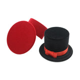 Velvet Jewelry Ring Box Hat Shape Wedding Ring Earrings Storage