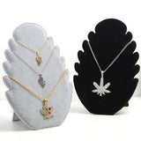 Velvet Pendant Necklaces Storage Shelf Jewelry Display Hanger