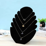 Velvet Pendant Necklaces Storage Shelf Jewelry Display Hanger
