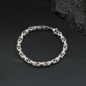 Vintage Byzantine Men's Necklace Stainless Steel Chain Punk Chocker YS376