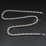 Vintage Byzantine Men's Necklace Stainless Steel Chain Punk Chocker YS376