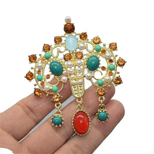 Vintage Palace Antique Rhinestone Brooch Ladies Corsage