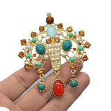 Vintage Palace Antique Rhinestone Brooch Ladies Corsage