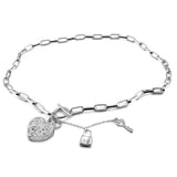 Women's 925 Silver Heart Pendant Necklace Christmas Gift