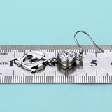 Women's 925 Silver Dolphin Zircon Earrings Fine Jewelry