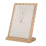 Wooden Bracelet Necklaces Pendant Jewelry Organizer Display Holder Stand