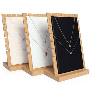 Wooden Bracelet Necklaces Pendant Jewelry Organizer Display Holder Stand