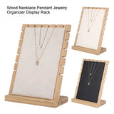 Wooden Bracelet Necklaces Pendant Jewelry Organizer Display Holder Stand