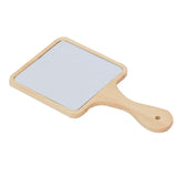 Wooden Handle Beauty Salon Round Dressing Mirror