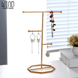 Wrought Iron Jewelry Rack Ring Earrings Necklace Hanger Storage