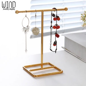 Wrought Iron Jewelry Rack Ring Earrings Necklace Hanger Storage