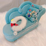 Yellow Sofa Shape Jewelry Box for Women Girls Organizer