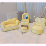 Yellow Sofa Shape Jewelry Box for Women Girls Organizer