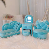 Yellow Sofa Shape Jewelry Box for Women Girls Organizer