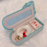 Yellow Sofa Shape Jewelry Box for Women Girls Organizer
