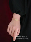 925 Sterling Silver Chinese Blessing Bracelet for Lucky Women