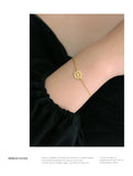 925 Sterling Silver Chinese Blessing Bracelet for Lucky Women