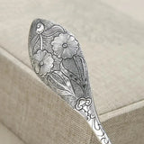 Thai Silver Plate Hair Hanfu Ethnic Retro Charm Flower Hairpin