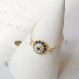 Silver Inlaid Diamond Soft Chain Adjustable Ring