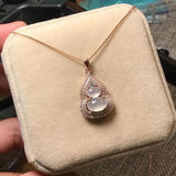 Silver Inlaid Hetian Chalcedony Gourd Necklace