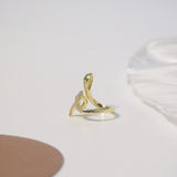 Zircon Snake Ring 14K Copper Inlaid Jewelry