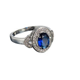 Elegant Zircon Sapphire Wedding Jewelry