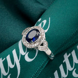 Elegant Zircon Sapphire Wedding Jewelry