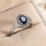 Elegant Zircon Sapphire Wedding Jewelry