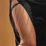 Exaggerated Elastic Snake Long Leg Chain Tassel Body Accessories