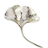 Ginkgo Leaf Brooch Pin Cardigan Jacket Corsage Accessory Female