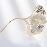 Ginkgo Leaf Brooch Pin Cardigan Jacket Corsage Accessory Female