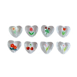 Transparent Acrylic Flower Beads for DIY Earrings