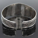 Leaf Inlay Red Stones Natural Stone Bracelet Women Retro Style Jewelry