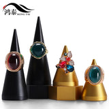 Metal Ring Display Stand Conical Jewelry Storage Shelf