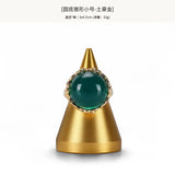 Metal Ring Display Stand Conical Jewelry Storage Shelf