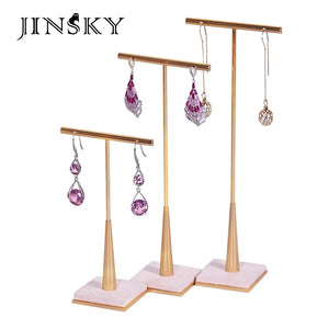 Metal Texture Earring Stand Jewelry Display Boutique Props