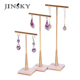 Metal Texture Earring Stand Jewelry Display Boutique Props
