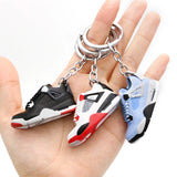Mini 3D Sneaker Pendant Red Keychain Car Key Creative Ins Ornament Keyring