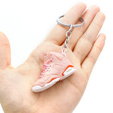Mini 3D Sneaker Pendant Red Keychain Car Key Creative Ins Ornament Keyring