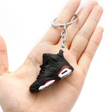 Mini 3D Sneaker Pendant Red Keychain Car Key Creative Ins Ornament Keyring