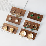 Nordic Wood Stud Earrings Display Rack