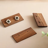 Nordic Wood Stud Earrings Display Rack
