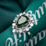 Elegant Zircon Emerald Wedding Jewelry Set