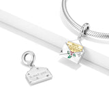 Christmas Sweet Greeting Card Pendant Necklace Bracelet DIY