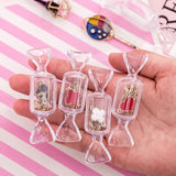 Candy Shape Mini Plastic Box Girl Ring Earrings Jewelry Box