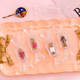 Candy Shape Mini Plastic Box Girl Ring Earrings Jewelry Box