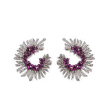 Flower Flash Bride Ear Jewelry Set
